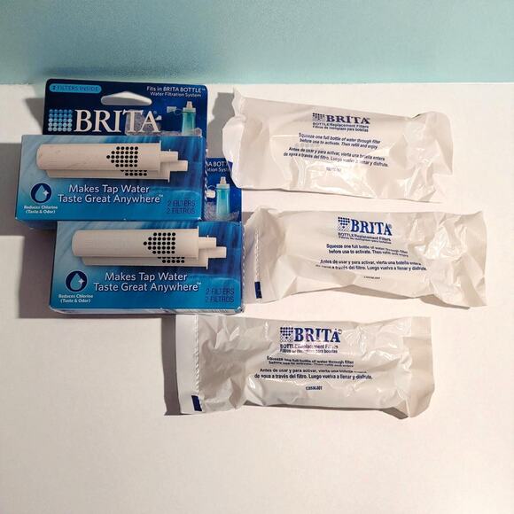 Brita Water Soft Squeeze Bottle Filter Replacement Total of 3 Filters - Picture 1 of 8